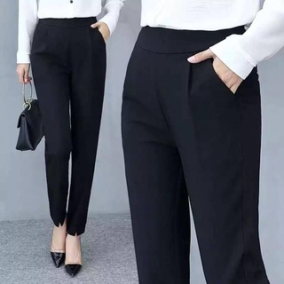 Señoras Ol negocios oficina trabajo cintura alta Slim pantalones (4)