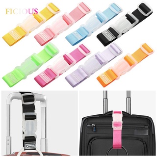 ficious colorido accesorios de equipaje de avión suministros de equipaje cinturón de nylon correas portátil accesorios de viaje bolsa de seguridad ajustable hebilla botón/multicolor