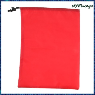 bolsa de almacenamiento con cordón impermeable premium para zapatos de ropa, color rojo (7)