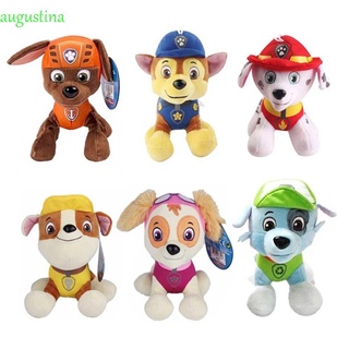 Augustina lindo perro peluche juguetes de dibujos animados suave muñeca de felpa patrulla juguete niño niña cumpleaños Rocky Marshall Chase 20cm perro animales