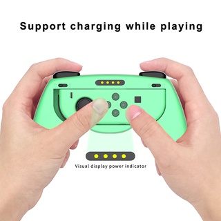 Entrega rápida recargable Nintendo switch mango OLED joy con grip baokemeng funda protectora accesorios periféricos palpitación (4)