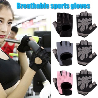 Ll guantes de gimnasio mujeres hombres antideslizantes transpirables mancuernas levantamiento de pesas Fitness deporte guantes