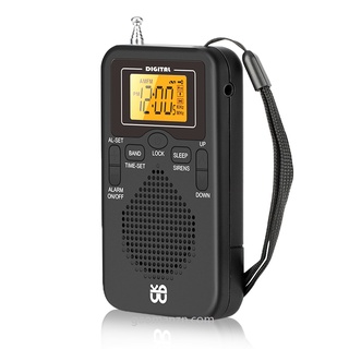 Mini radio universal portátil AM / FM receptor de radio estéreo de bolsillo de doble banda con pantalla de visualización de radio