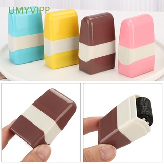 UMYVIPP Home Privacy Seal Portable Privacy Cover Roller Security Stamp Roller Office Supplies Roller Stamp Self-Inking Information Coverage Identity Theft Protection/Multicolor