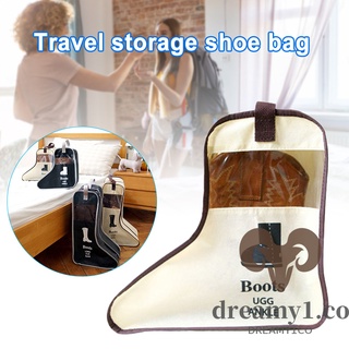 Portable Boots Storage Protector Bag Travel Organizer Storage Dust Proof Shoe Bags For Home Travel