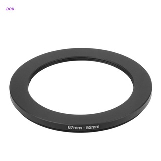Dou 67mm a 52mm Metal Step Down anillos adaptador de lente filtro cámara herramienta accesorio nuevo