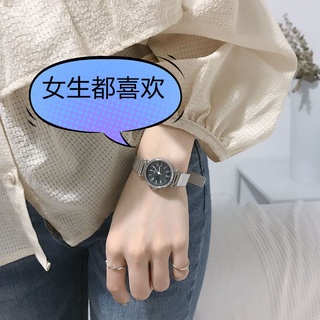 Reloj de nicho francés estudiante fresco coreano Simple Retro artístico temperamento impermeable Mori chica estilo universitario