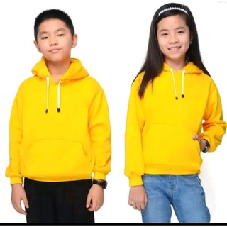 Sudadera con capucha niños liso amarillo suéter jersey niños Premium Can COD