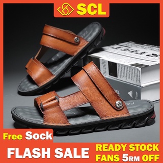 Scl sandalias cómodas de alta calidad para hombre, sandalia marrón, sandalia negra, talla 39-44