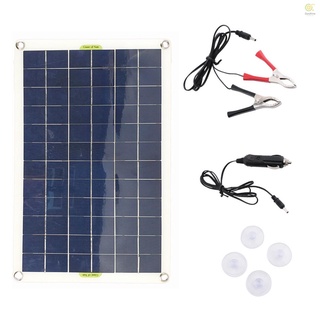 50w 12v/5v monocristalino de silicona panel solar de doble salida usb cargador de batería solar
