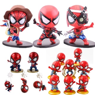Spider-Man Figuras De PVC Coleccionables Modelo De Juguetes Adornos De Coche Muñeca Múltiples Estilos SpiderMan Tarta Topper