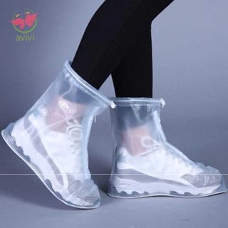 Botas De Lluvia Antideslizantes Impermeables Para Zapatos Reutilizables Con Suela Engrosada Para Día (9)