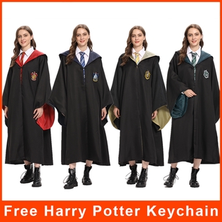 Harry Potter Bata Gryffindor Slytherin Hufflepuff Ravenclaw Sudadera Con Capucha Unisex Niño Adulto Halloween Cosplay Disfraz