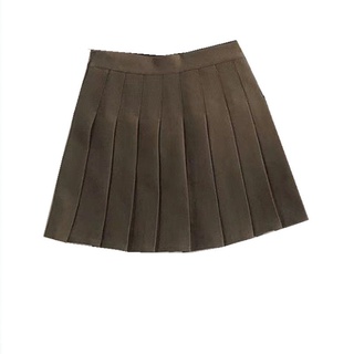 Falda plisada negra de tela de traje súper bueno para mujer2020Verano nuevo adelgazamiento de alta cintura pequeña Falda corta (5)
