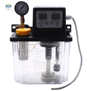 ［ in stock］2L Lubricating Oil Pump Automatic Lubricating Oil Pump Electromagnetic Lubrication Pump Lubricator with Pressure Gauge