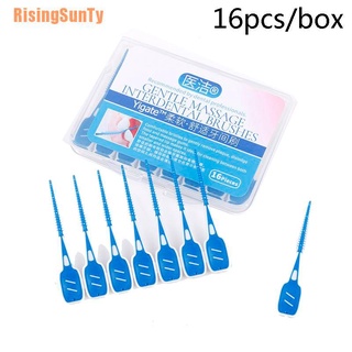 Risingsunty (~) 16 pzs cepillos Inter cepillos para limpieza de dientes/herramienta de cuidado bucal