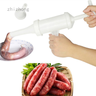 embutidos relleno de calidad alimentaria manual de salchichas fabricante de carne relleno de relleno operado a mano salami maker embudo herramientas de mano (1)