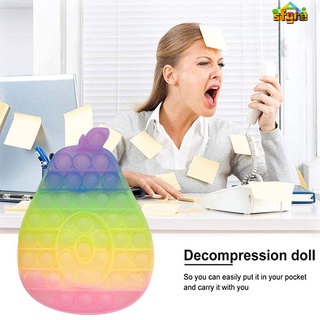 Juguete de descompresión de silicona colorida descompresión de juguete de juguete sensorial de juguete de entrenamiento para niños adultos