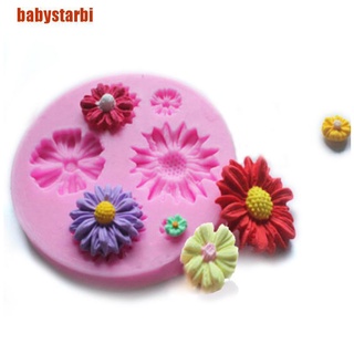[babystarbi] 3d-flor-silicona-molde-fondant-pastel-decoración-chocolate-sugarcraft-mold-diy (1)