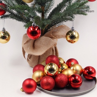 Juego de 24 bolas de navidad de estilo nórdico, diseño decorativo, decoraciones de temporada, juego de bolas de navidad para árbol de navidad (2)