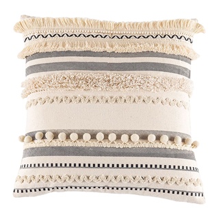 Boho Throw Pillow Cover Rectangle Pillow Case Accent Cushion Covers Beige (2)