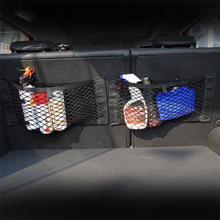 onewsnty 1pcs coche trasero asiento trasero asiento elástico cadena de malla bolsa de almacenamiento organizador *venta caliente
