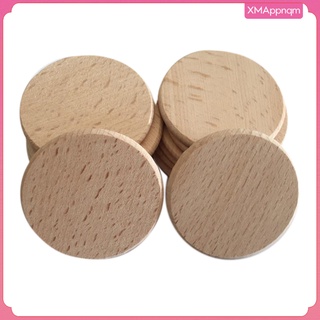20Pieces Unfinished Wood Slices Round Disc Circle Pieces Cutouts Chips