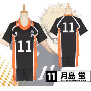 haikyuu! disfraz de cosplay karasuno escuela secundaria kageyama tobio hinata shoyo top pantalones conjunto de deporte uniforme traje ropa deportiva voleibol (9)
