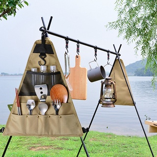 eyour al aire libre camping picnic bolsa de almacenamiento vajilla barbacoa colgante titular organizador