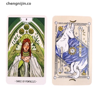 【CC】 White Numen Tarot Cards Prophecy Divination Deck Party Entertainment Board Game .