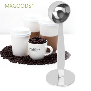 MXGOODS1 With Stand Coffee Measure Spoon Espresso Coffeeware Tamping Scoop Cafe Stainless Steel Measuring 2 In 1 Powder Press Bean Coffee Tamper/Multicolor