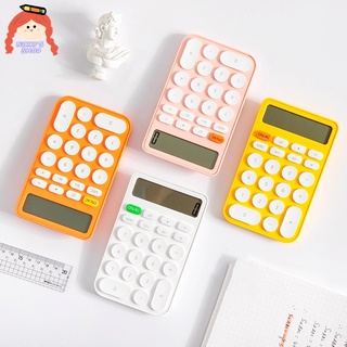 Nikki calculadora Simple Color caramelo calcular portátil para estudio de la oficina de la escuela