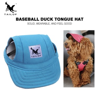 Fashion Dog Cat Pet Baseball Visor Hat Cap With Ear Holes Adjustable Strap