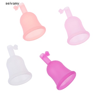 [seivany] tazas menstruales de silicona reutilizables plegables para higiene femenina