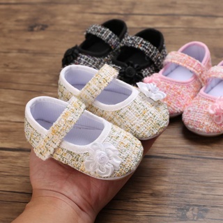 WALKERS Bebé recién nacido niña princesa zapatos bebé suela suave primeros caminantes Mary Jane pisos con lindo niño calzado 0-18M (6)