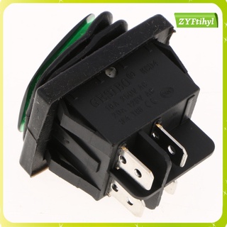 4-Pin 2 Position On-Off Lighted Rocker Switch Car Truck Boat Waterproof 12V