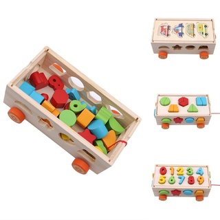 Kids Baby Early Learning Wooden Geometry Educational Toys Puzzle Toy