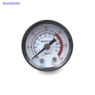 Warmheart> 10 mm rosca de Gas bomba de aire medidor de presión compresor manómetro 0-12Bar 0-180Psi