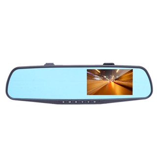 Hd 1080P pulgadas doble lente coche DVR espejo de visión trasera Dash Cam cámara de vídeo