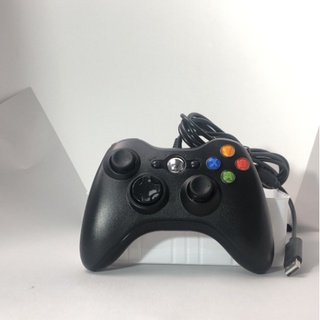 Controlador de PC Xbox 360 con cable USB Joystick soporte PC portátil (negro)