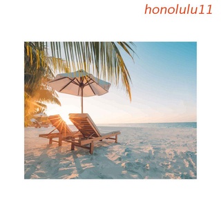 honolulu11 Sea Beach Frameless DIY Digital Oil Painting By Numbers Canvas Wall Picture Art