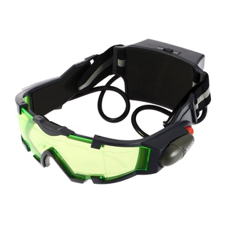 Green Lens Adjustable Elastic Band Night Vision Goggles Glasses Eyeshield