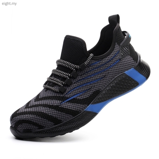 tamaño: 36-48 de los hombres del dedo del pie de acero de trabajo zapatos de seguridad transpirables al aire libre zapatillas de deporte a prueba de pinchazos cómodas botas industriales (5)