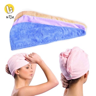 WiJx verano coreano C mujeres cabello secado sombrero maquillaje cola de caballo titular señora absorbente de agua toalla de microfibra gorro de baño.mi