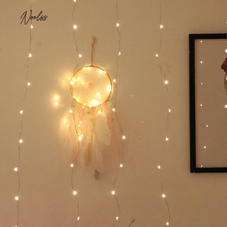 Noel* LED USB ventana cortina lámpara de hadas cadena de luz navidad hogar dormitorio decoración