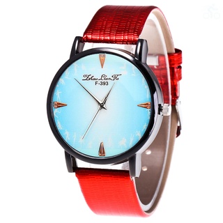 relojes de moda de fondo azul redondo dial correa de cuero reloj de cuarzo estilo coreano hombres mujeres estudiante pareja reloj