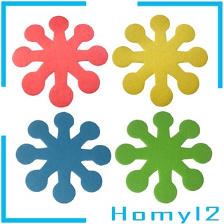 [HOMYL2] 4 soportes para macetas, protectores, resistentes al calor, alfombrilla de mesa, aislamiento térmico