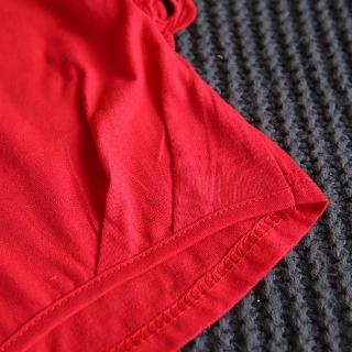 Mybaby camiseta de manga corta hueca de Color sólido de verano para niños+pantalones cortos (8)