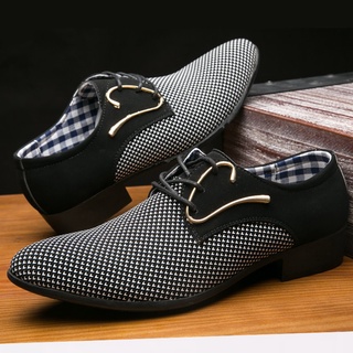 los hombres de negocios zapatos de cuero de encaje casual zapatos formales