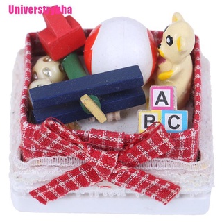 [universtrybha] 1:12 casa de muñecas miniatura oso caja de juguete modelo juguetes para decoración de casa de muñecas